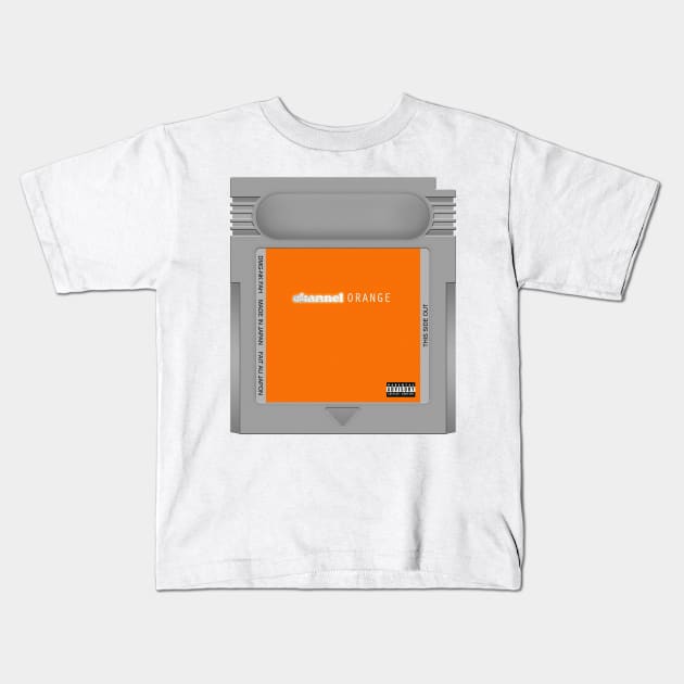 Channel Orange Game Cartridge Kids T-Shirt by PopCarts